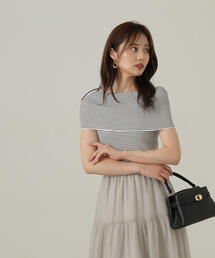 PROPORTION BODY DRESSING | オフショルノースリニット / 1214270709(ニット/セーター)