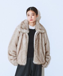 JEANASIS | 【この冬スタイリングの主役にピッタリ！】MIXカラーファーブルゾン/137489(ブルゾン)