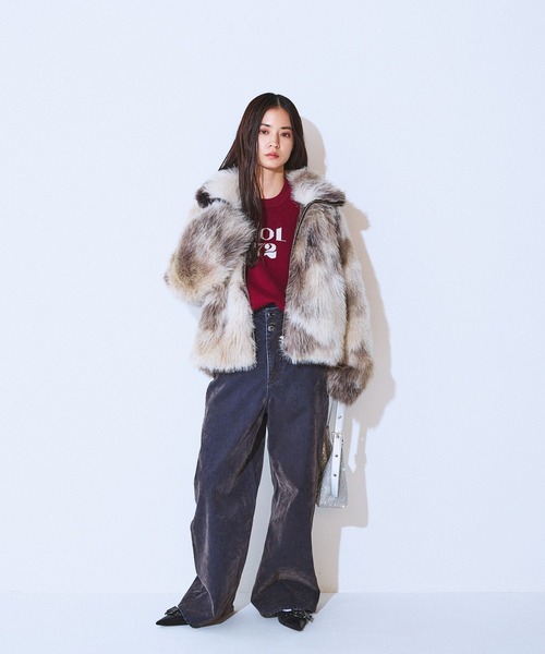 セール】【この冬スタイリングの主役にピッタリ！】MIXカラーファー