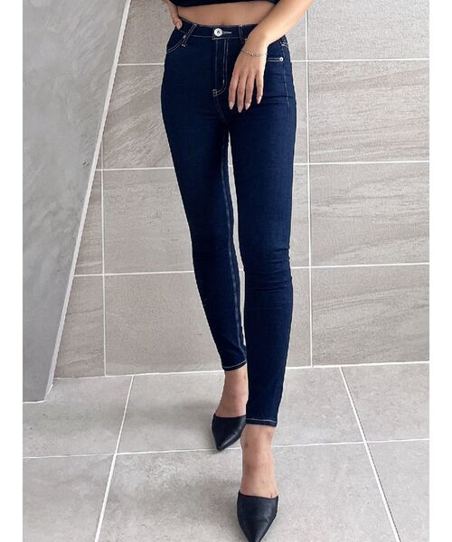 GYDA（ジェイダ）の「ハイウエストワンウォッシュスキニーパンツ