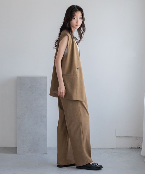 LOWRYS FARM（ローリーズファーム）の「バスケットベスト２　132284（ベスト・レディース・ブラウン/アイボリー/チャコールグレー・FREE）」の15枚目の写真