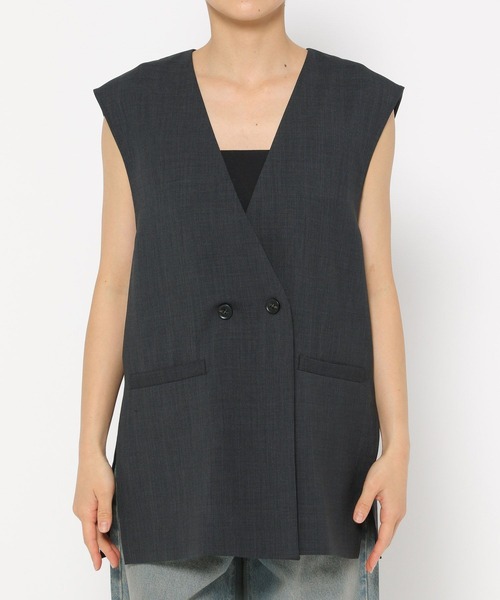 LOWRYS FARM（ローリーズファーム）の「バスケットベスト２　132284（ベスト・レディース・ブラウン/アイボリー/チャコールグレー・FREE）」の19枚目の写真