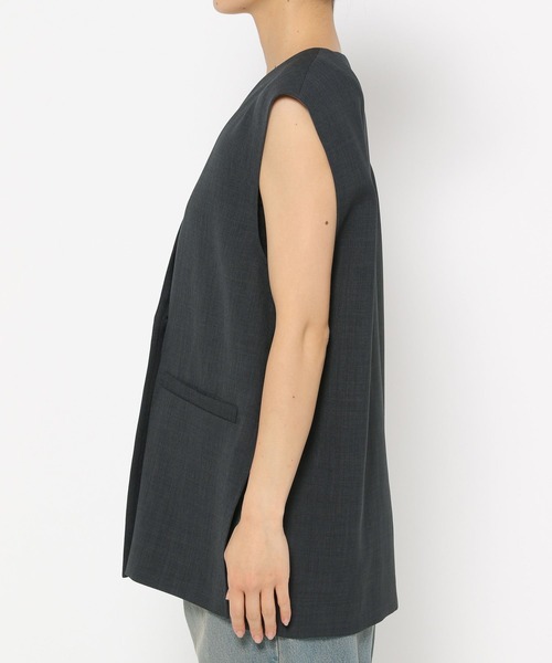 LOWRYS FARM（ローリーズファーム）の「バスケットベスト２　132284（ベスト・レディース・ブラウン/アイボリー/チャコールグレー・FREE）」の20枚目の写真