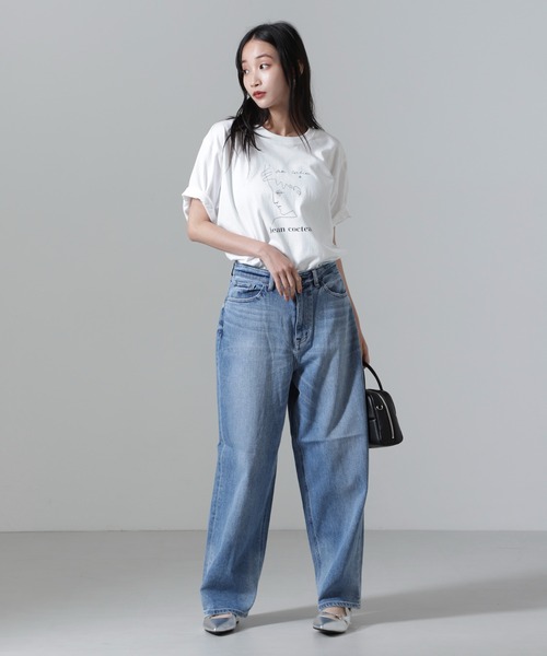 HEAR MY NAME(ヒアマイネーム)の「HEAR MY NAME/別注 Jean cocteau Tシャツ(Tシャツ/カットソー・レディース・ホワイト・FREE)」の7枚目の写真