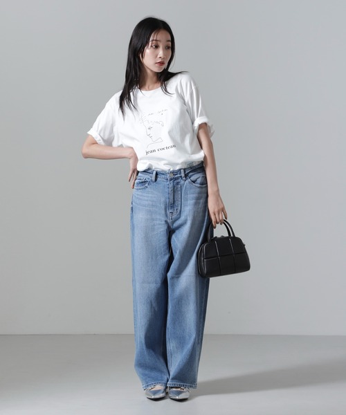 HEAR MY NAME(ヒアマイネーム)の「HEAR MY NAME/別注 Jean cocteau Tシャツ(Tシャツ/カットソー・レディース・ホワイト・FREE)」の8枚目の写真