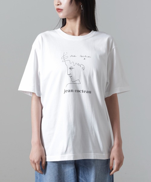 HEAR MY NAME(ヒアマイネーム)の「HEAR MY NAME/別注 Jean cocteau Tシャツ(Tシャツ/カットソー・レディース・ホワイト・FREE)」の9枚目の写真