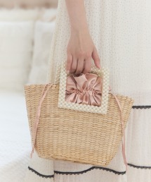 DearMyLoveMillor（ディアマイラブミラー）の「パールハンドルバスケットバッグ（ボストンバッグ）」