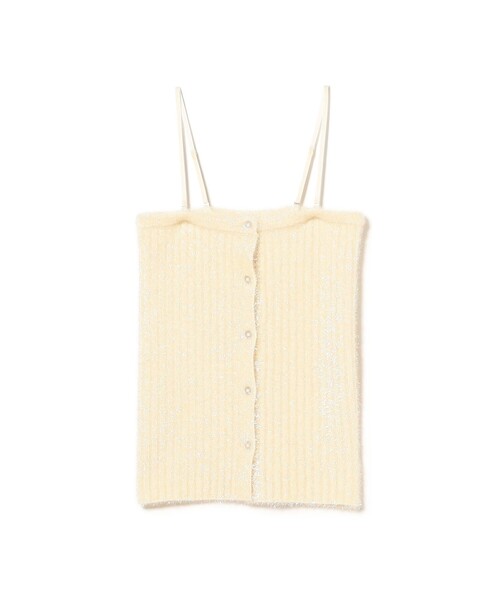 Ray BEAMS（レイビームス）の「ラメ リブ ビスチェ（キャミソール・レディース・シルバー/オフホワイト・ONE SIZE）」の18枚目の写真