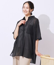 SHOO・LA・RUE | 【洗える】ふわり軽い ゆるシルエット前開きシャツ(シャツ/ブラウス)