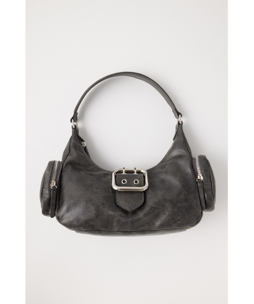 MOUSSY（マウジー）の「SIDE POCKET HOBO バッグ（ショルダーバッグ・レディース・ライトブラック/レッド/シルバー・FREE）」の4枚目の写真