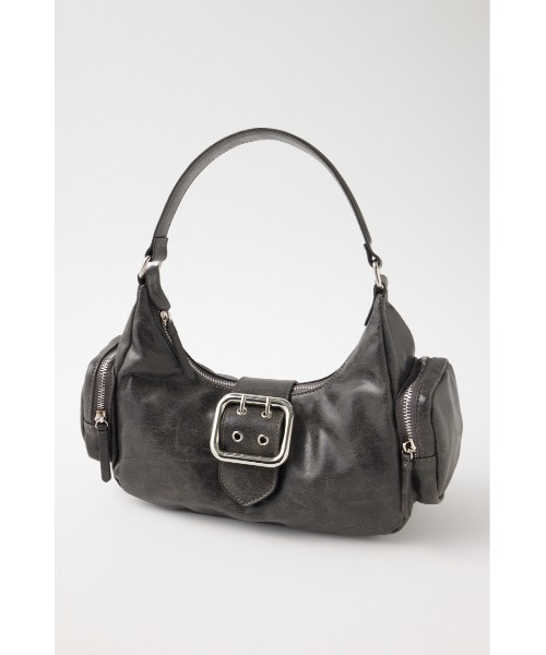 MOUSSY（マウジー）の「SIDE POCKET HOBO バッグ（ショルダーバッグ・レディース・ライトブラック/レッド/シルバー・FREE）」の5枚目の写真