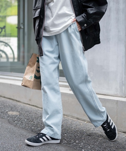 WEGO（ウィゴー）の「WEGO/デニムイージーストレートパンツ（デニムパンツ・メンズ・インディゴブルー/グレー/ブラック/ライトインディゴブルー・SMALL/LARGE/MEDIUM）」の7枚目の写真