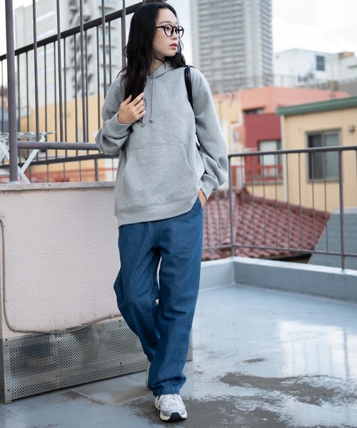 WEGO（ウィゴー）の「WEGO/デニムイージーストレートパンツ（デニムパンツ・メンズ・インディゴブルー/グレー/ブラック/ライトインディゴブルー・SMALL/LARGE/MEDIUM）」の17枚目の写真