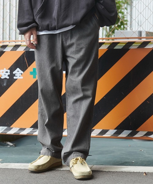 WEGO（ウィゴー）の「WEGO/デニムイージーストレートパンツ（デニムパンツ・メンズ・インディゴブルー/グレー/ブラック/ライトインディゴブルー・SMALL/LARGE/MEDIUM）」の18枚目の写真