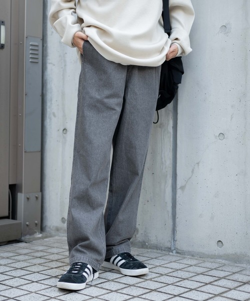 WEGO（ウィゴー）の「WEGO/デニムイージーストレートパンツ（デニムパンツ・メンズ・インディゴブルー/グレー/ブラック/ライトインディゴブルー・SMALL/LARGE/MEDIUM）」の21枚目の写真