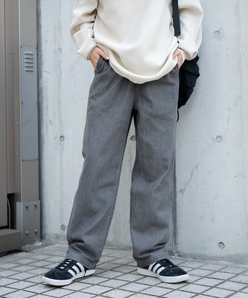 WEGO（ウィゴー）の「WEGO/デニムイージーストレートパンツ（デニムパンツ・メンズ・インディゴブルー/グレー/ブラック/ライトインディゴブルー・SMALL/LARGE/MEDIUM）」の22枚目の写真