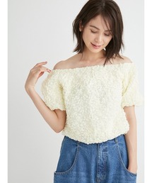 ワッシャーオフショルブラウス