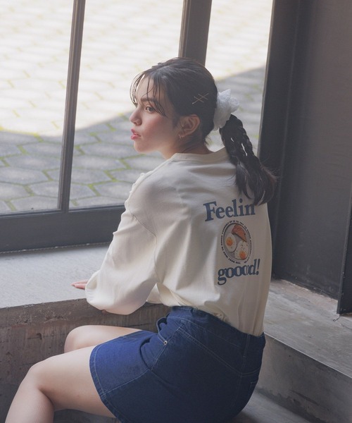 GLOBAL WORK（グローバルワーク）の「デニムミニスカート/AND YUA ANY/122485（デニムスカート・キッズ・ネイビー/ブラック・150cm/160cm）」の22枚目の写真