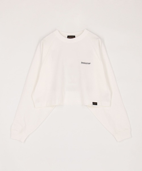 【セール】【ペンドルトン】バック刺繍 ショート丈ロン T（Tシャツ/カットソー）｜PENDLETON（ペンドルトン）