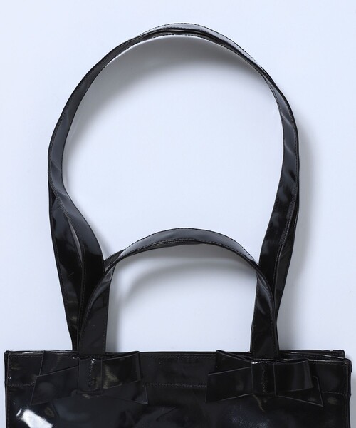 Firsthand（ファーストハンド）の「Firsthand/ファーストハンド ダブルリボントートバッグ（トートバッグ・レディース・ブラック・ONE SIZE）」の6枚目の写真