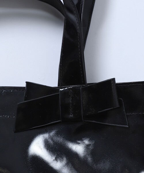 Firsthand（ファーストハンド）の「Firsthand/ファーストハンド ダブルリボントートバッグ（トートバッグ・レディース・ブラック・ONE SIZE）」の5枚目の写真