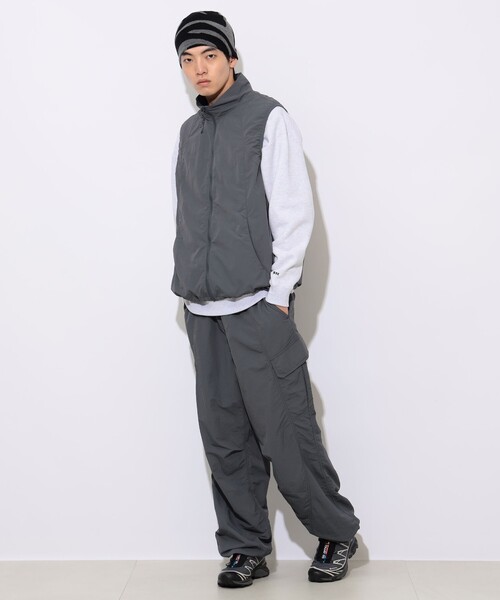 BEAMS HEART（ビームスハート）の「ナイロンワッシャー 起毛 メッシュベスト 【撥水加工】（ベスト・メンズ・チャコールグレー/ブラック・S/M/L）」の21枚目の写真