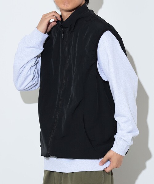 BEAMS HEART（ビームスハート）の「ナイロンワッシャー 起毛 メッシュベスト 【撥水加工】（ベスト・メンズ・チャコールグレー/ブラック・S/M/L）」の9枚目の写真