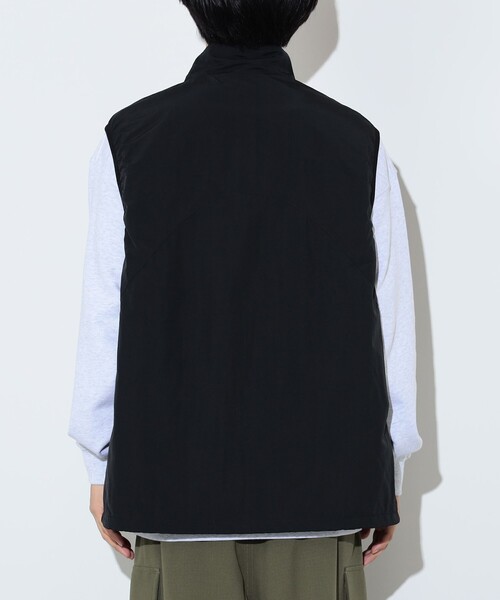 BEAMS HEART（ビームスハート）の「ナイロンワッシャー 起毛 メッシュベスト 【撥水加工】（ベスト・メンズ・チャコールグレー/ブラック・S/M/L）」の12枚目の写真