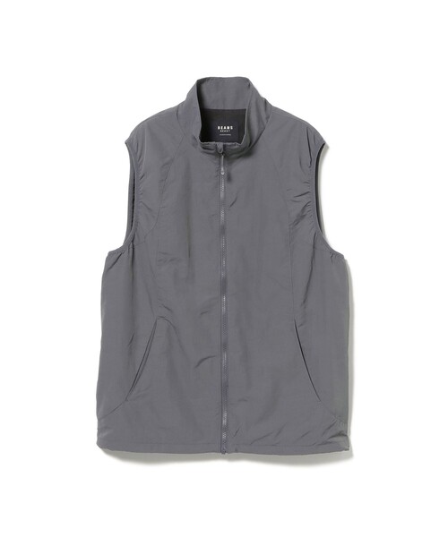 BEAMS HEART（ビームスハート）の「ナイロンワッシャー 起毛 メッシュベスト 【撥水加工】（ベスト・メンズ・チャコールグレー/ブラック・S/M/L）」の4枚目の写真
