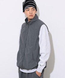 ナイロンワッシャー 起毛 メッシュベスト 【撥水加工】