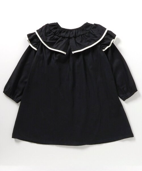 apres les cours（アプレレクール）の「【WEB限定】パイピングフリルヒロインワンピース（ワンピース・キッズ・ピンク/ブラック/ドット・80/90/100/110/120/130/140）」の10枚目の写真