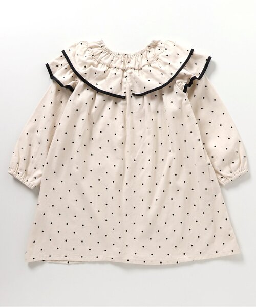 apres les cours（アプレレクール）の「【WEB限定】パイピングフリルヒロインワンピース（ワンピース・キッズ・ピンク/ブラック/ドット・80/90/100/110/120/130/140）」の11枚目の写真