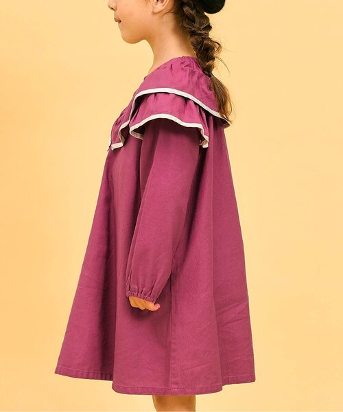 apres les cours（アプレレクール）の「【WEB限定】パイピングフリルヒロインワンピース（ワンピース・キッズ・ピンク/ブラック/ドット・80/90/100/110/120/130/140）」の13枚目の写真