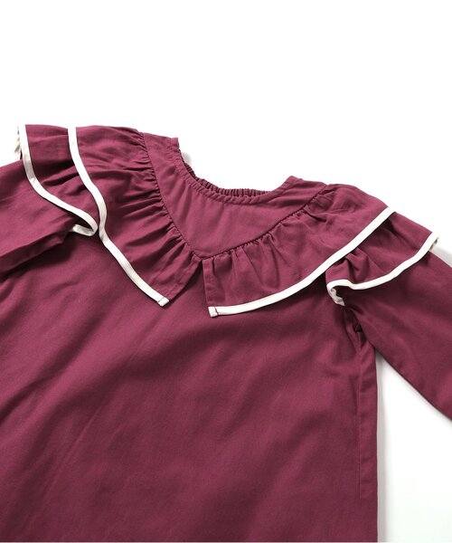 apres les cours（アプレレクール）の「【WEB限定】パイピングフリルヒロインワンピース（ワンピース・キッズ・ピンク/ブラック/ドット・80/90/100/110/120/130/140）」の14枚目の写真