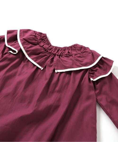 apres les cours（アプレレクール）の「【WEB限定】パイピングフリルヒロインワンピース（ワンピース・キッズ・ピンク/ブラック/ドット・80/90/100/110/120/130/140）」の15枚目の写真