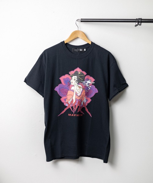 SAMURAI CORE(サムライコア)の「『SAMURAI CORE x MAYHEM』Graphic Design T(Tシャツ/カットソー・レディース・ブラック/ホワイト・LARGE/MEDIUM)」の1枚目の写真