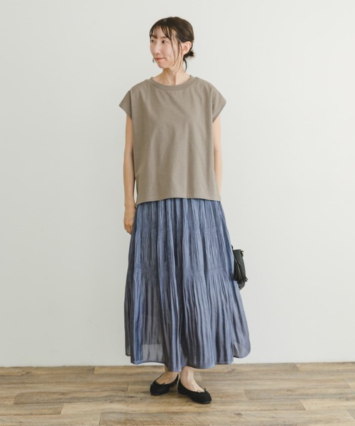 ITEMS URBANRESEARCH(アイテムズ アーバンリサーチ)の「マジョリカプリーツシャイニースカート(スカート・レディース・ブルー系その他/ホワイト系その他/ブラック・FREE)」の7枚目の写真