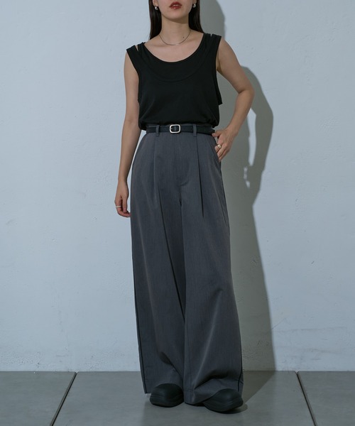 COLONY 2139（コロニートゥーワンスリーナイン）の「スクエアバックルベルト（ベルト・レディース・ブラック・FREE）」の7枚目の写真