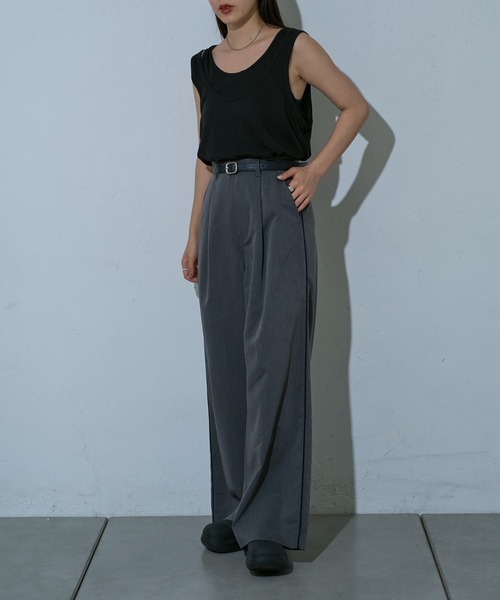 COLONY 2139（コロニートゥーワンスリーナイン）の「スクエアバックルベルト（ベルト・レディース・ブラック・FREE）」の6枚目の写真