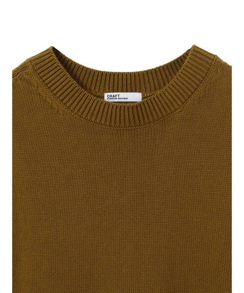 CRAFT STANDARD BOUTIQUE(クラフトスタンダードブティック)の「クルーネックニットベスト ◆(ベスト・レディース・マスタード/パープル/ブラック/グレイッシュベージュ・FREE)」の5枚目の写真