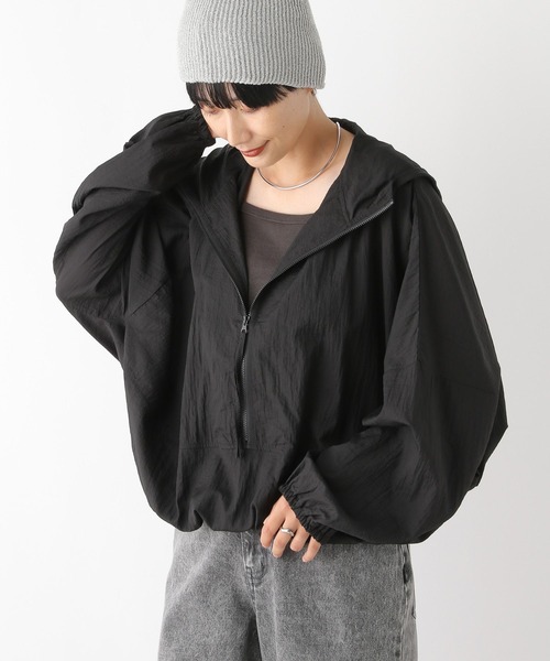 LEPSIM（レプシィム）の「シアーアノラックパーカー　136288（パーカー・レディース・ブラック/オフホワイト・FREE）」の6枚目の写真