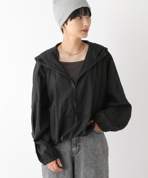 LEPSIM（レプシィム）の「シアーアノラックパーカー　136288（パーカー・レディース・ブラック/オフホワイト・FREE）」の8枚目の写真