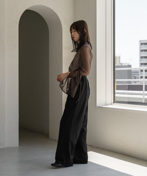 袖リボンシアートップス（シャツ/ブラウス）｜raffime（ラフィミー）の