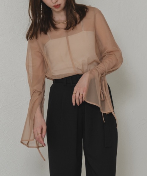 raffime（ラフィミー）の「袖リボンシアートップス（シャツ/ブラウス