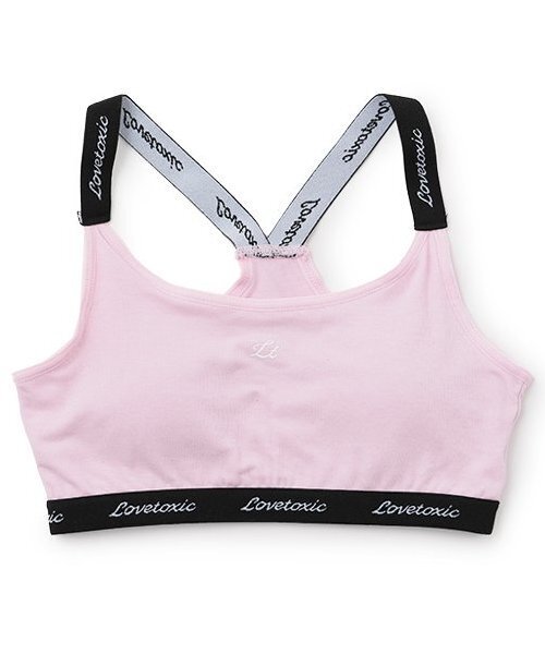 LOVETOXIC(ラブトキシック)の「ベア天ハーフトップ(Tシャツ/カットソー・キッズ・ホワイト/ピンク/ブラック・S/M/L/LL)」の3枚目の写真