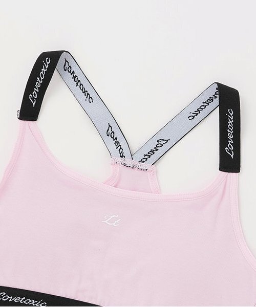 LOVETOXIC(ラブトキシック)の「ベア天ハーフトップ(Tシャツ/カットソー・キッズ・ホワイト/ピンク/ブラック・S/M/L/LL)」の13枚目の写真