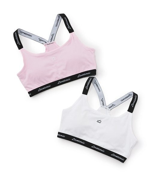 LOVETOXIC(ラブトキシック)の「ベア天ハーフトップ(Tシャツ/カットソー・キッズ・ホワイト/ピンク/ブラック・S/M/L/LL)」の6枚目の写真