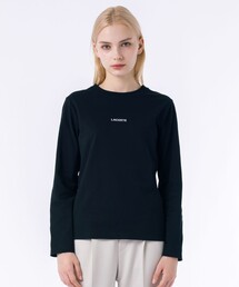 Lacoste ブラック 長袖カットソー ラコステ LACOSTE ハイネック リブニット カットソー 長袖