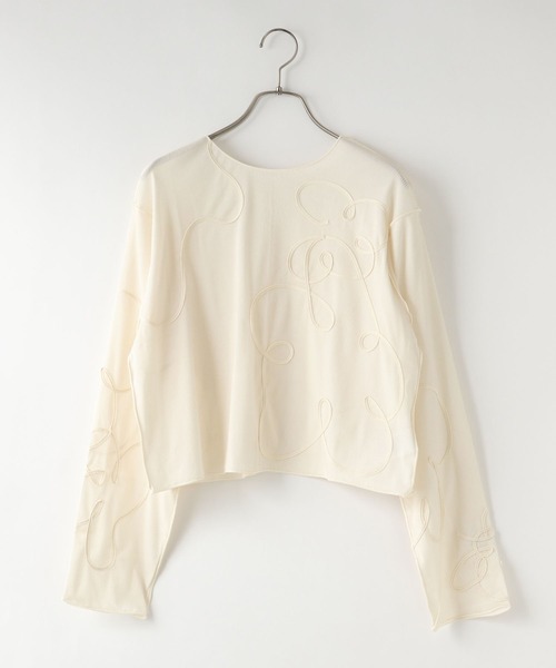 本日限定価格●美品●プールヴー 刺繍 エンブロイダリー 2XL ゆったり 大きい LOWRYS FARM（ローリーズファーム）の「2WAYエンブロイダリーLS