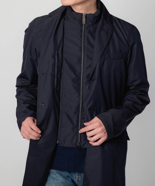 HERNO(ヘルノ)の「HERNO BYRON RAIN COAT ヘルノ バイロン レインコート(チェスターコート・メンズ・ネイビー・48/50)」の5枚目の写真